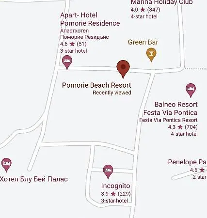 דירה Pomorie Beach Resort פומורי